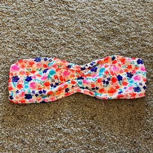 PINK Neon Floral Lace Medium Bandeau